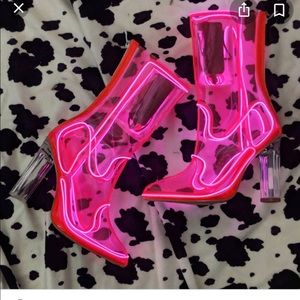 NEON PINK COWBOY BOOTS NEON COWBOYS